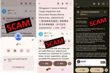 【シンガポール】新手の小包詐欺に注意喚起、税関［社会］