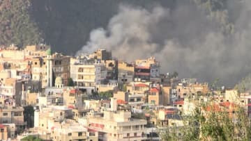 イスラエル軍、レバノン南部の複数の町を空爆　建物破壊され…住民が避難を余儀なくされる