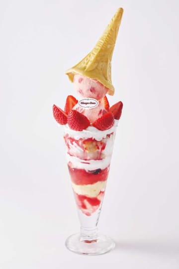 【ジョナサン】ハーゲンダッツ×いちごスイーツ！冬限定の贅沢パフェ登場
