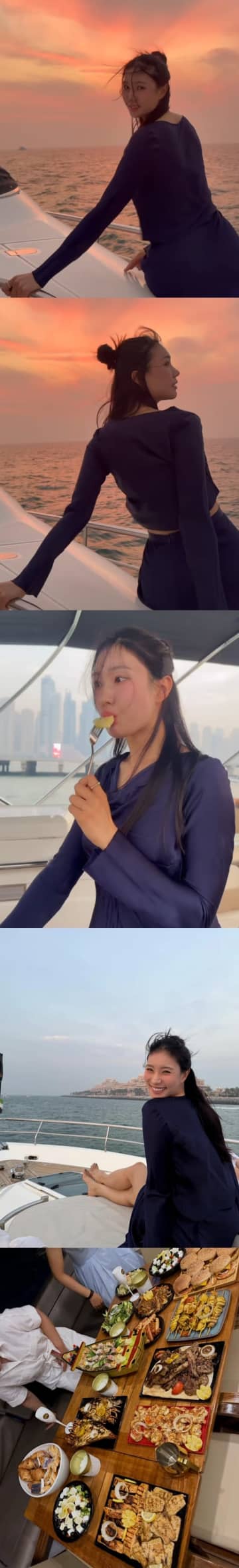 韓国美人ゴルファーがドバイ満喫!? 豪華クルージングに高級ディナーまで大放出のプライベートSHOT【PHOTO】