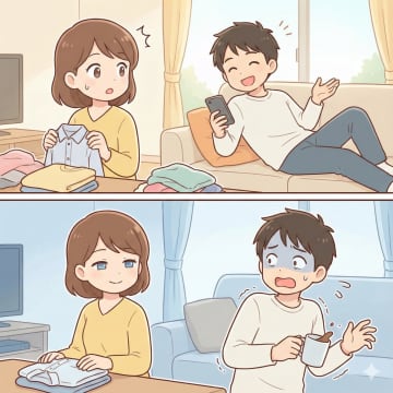 「妻って家政婦みたいだな」夫の悪気のない一言。だが、私のある皮肉にその場の空気が凍りつく【短編小説】