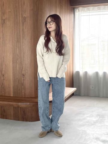 「ニット毛玉できてる、、」→【グローバルワーク】へ！ 40・50代の冬に♡「優秀トップス」