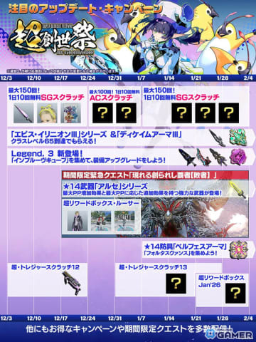 「PSO2 ニュージェネシス」超・創世祭’25開催記念交換ショップ登場