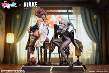 「勝利の女神：NIKKE」より着物姿の「ブラン」と「ノワール」がStargazerから1/4スケールでフィギュア化！2027年3月発売予定