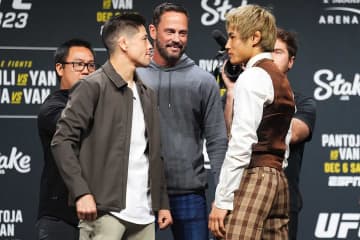 【UFC】平良達郎が着用したオーダーメイドスーツ、その“裏話”に「いいね100万回押させて」「素敵すぎる」　元王者モレノとフェースオフ