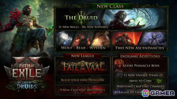 「Path of Exile 2」アップデート「The Last of the Druids」は12月13日に配信！熊・狼・ワイバーンに変身できる新クラス「ドルイド」が参戦