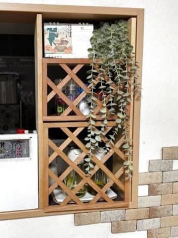 簡単DIY。理想のキッチンカウンター上ラック