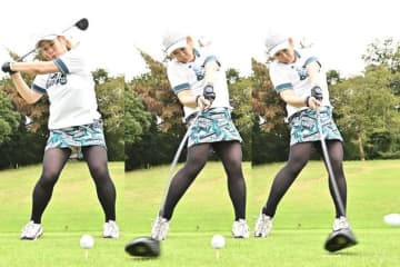 身長156㎝、最長382Yのドラコン女子の飛ばし技　柳井紗奈は「ヘッド3つ分離れた地面を見て打ちます」ってどんな効果が？