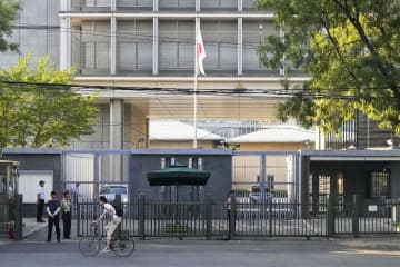 南京追悼日控え注意喚起　在中国日本大使館