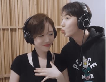 “アダムカップル”伝説のヒット曲を再リリース！2AM チョグォン＆Brown Eyed Girls ガイン、収録の様子を電撃公開