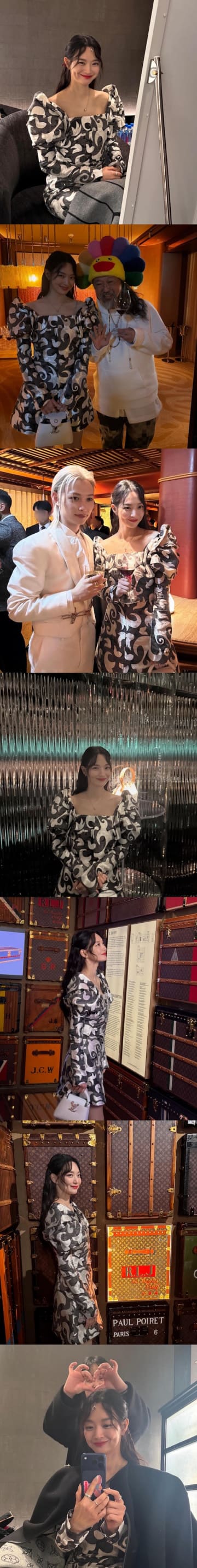 “プレ花嫁”のお出かけ！シン・ミナがえくぼを浮かべて愛らしさ全開【PHOTO】