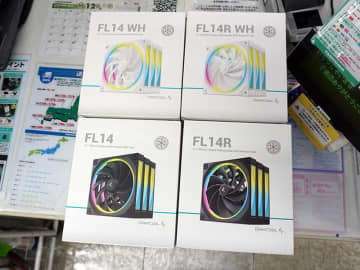 ブレード周囲とフレーム側面が光る140mmファン「FL14」「FL14R」がDeepCoolから、計8製品