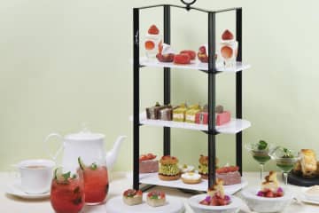 フォーシーズンズホテル大阪の国産苺アフタヌーンティー、ピスタチオ×苺のパリブレストや苺大福デニッシュ