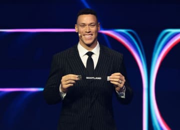 【ＭＬＢ】ヤンキース・ジャッジ Ｗ杯抽選会登場でまさかの〝不適切映像〟　各国報道「不運なこと」