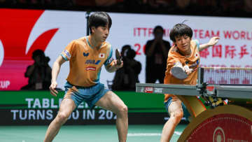 男子複に世界卓球金の戸上/篠塚ペアが登場　日本は韓国に勝利で無敗キープ＜卓球・混合団体ワールドカップ2025＞