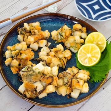 【お願い！長芋あったら即やって！】「パクパク止まらん…」カリッと香ばしい♪長芋と大葉のサクサク焼き