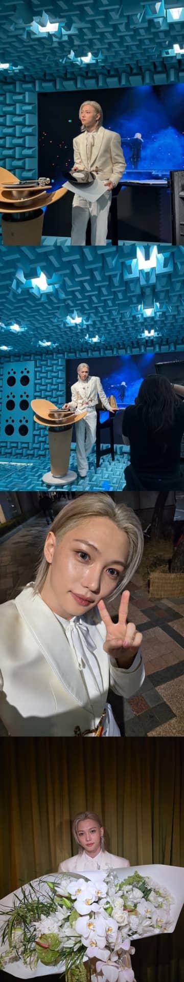 「本物の王子様だ…」Stray Kids・フィリックス、“純白スーツ”で魅せた麗しい美貌に反響続々【PHOTO】