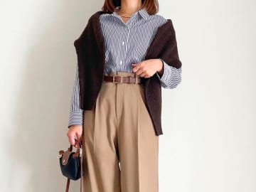 今季トレンドの「ブラウン」はこう使う！【しまむら】の「セーター」で着回す「おしゃれコーデ」