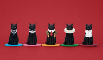 「黒猫と首輪」がガチャフィギュアに！ 「よそいきリボン」「闘牛士」など全5種がラインナップ