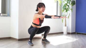 スクワット3種で狙う効果は…基礎代謝のアップ！2分間の筋トレ