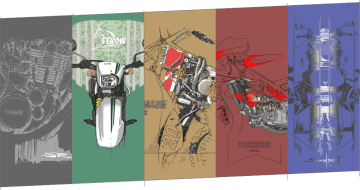 ヤマハファン必見！　SRやSEROWのデザインTシャツがワイズギアから登場