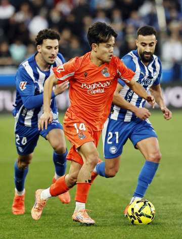 久保は後半途中交代　サッカーのスペイン1部