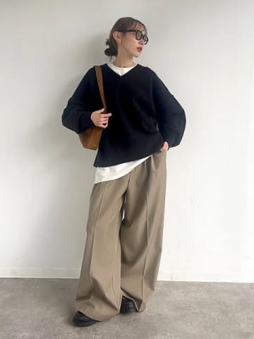 冬はシックな「黒ニット」が制服♡こう着れば垢抜ける！大人のキレイめカジュアルコーデ