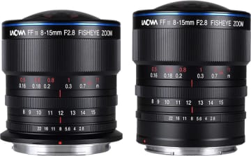 円周魚眼と対角魚眼に対応するズームレンズ「LAOWA 8-15mm F2.8 FF Zoom Fisheye」にラージフォーマット用2マウントが追加