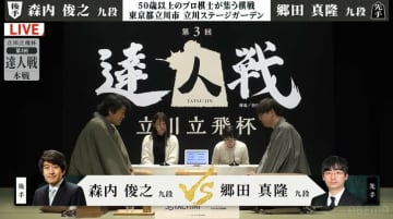 “羽生世代”が大集合！名人戦でも激突した森内九段と郷田九段が準決勝で激突 決勝進出決めるのはどっちだ／将棋・達人戦