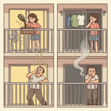 「ベランダでタバコ吸って何が悪い」と開き直る階下の住人→我慢できない私のある行動に絶句【短編小説】