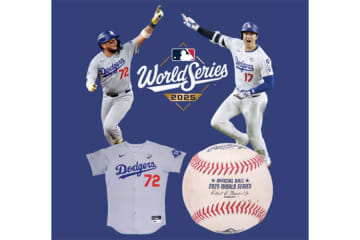 大谷翔平、WS本塁打ボールがオークションに　11日から…ロハス実使用グッズが大量出品