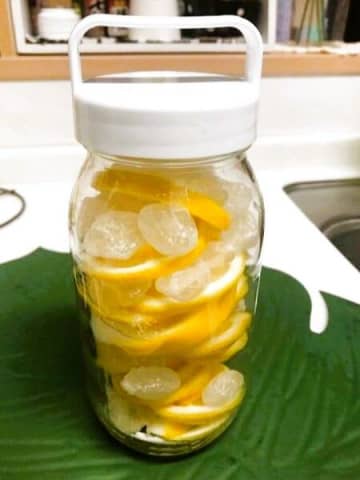 自家製レモンシロップでビタミン補給