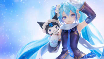 「雪ミク」×「クロミ」フィギュアが幻想的！ツインテールにはクリアパーツを採用、予約締切迫る
