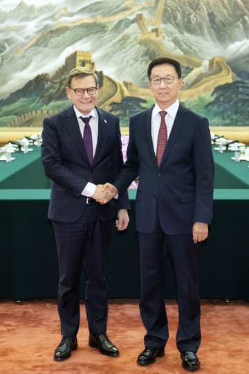 中国副主席、独に台湾不干渉要求　10月から延期、訪問の外相に