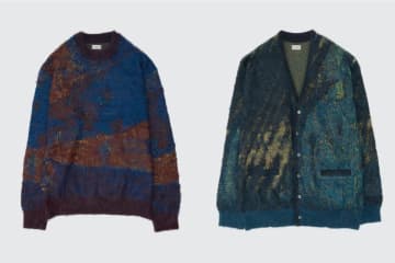 ヨークのクリスマスニット、マックス・エルンストのアート着想モヘアセーター＆カーディガン