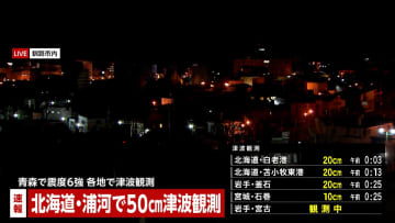 【速報】通信障害など「影響なし」NTTドコモ、KDDI、ソフトバンク、楽天モバイル通信大手4社　青森・八戸市で震度6強