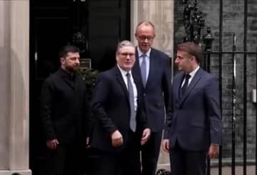 ゼレンスキー大統領、英仏独3か国の首脳と会談　米提示の和平案など話し合いか