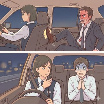 「俺は客だぞ、急げ！」と運転席を蹴るタクシーの乗客。だが、運転手のある一言に態度が一変【短編小説】