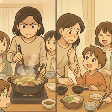 「まだ食べないで！」鍋奉行として仕切るママ友。しかし、子供のある一言で大人しくなったワケ【短編小説】