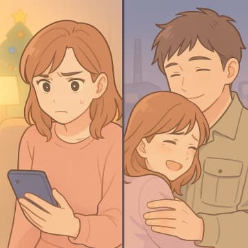 「クリスマスは出張」と嘘をつく夫。だが、位置情報アプリが示した場所を見て絶句。実は【短編小説】