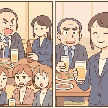 「女は酌をして回れ」と昭和の考えを強要する課長。だが、ある女性社員の行動に黙り込んだワケ【短編小説】