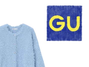 【GUの淡ブルー】が冬映え100点！ キラッと華やか♡「大人気カーデ」