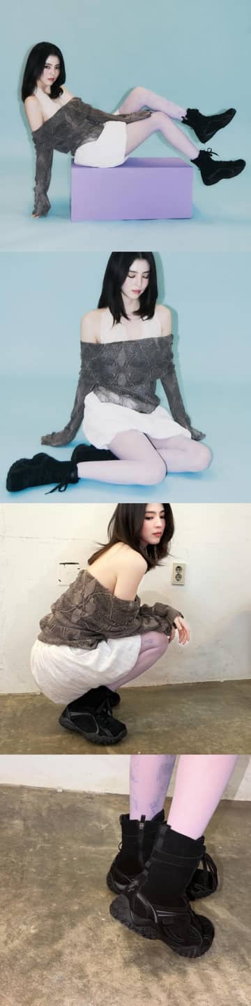 女優ハン・ソヒ、自らデザインした“コラボスニーカー”公開！卓越したセンスに「かわいい」「何でもできる」と反響