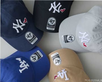 フォーティーセブンから新作♡ハートアイコンが可愛いMLBキャップ登場