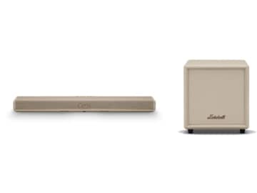 Marshall、サウンドバー「Heston 60」／サブウーファー「Heston Sub 200」に新色「Cream」。公式サイト以外にも販売拡大