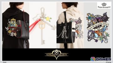 「キングダム ハーツ」シリーズよりソラとロクサスの衣装や繋がりを繊細に織り込んだアウター、トートバッグ、バッグチャームが登場！