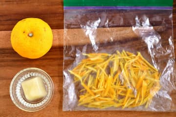「ゆず」は果皮と果汁を分けて「冷凍保存」が便利♪お正月料理にも◎
