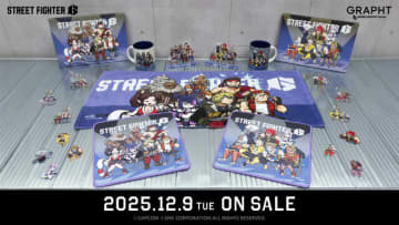 ジュリ、リュウ、エレナら人気キャラが勢揃い！『スト6』観虐先生描き下ろしのマウスパッドやマグカップなど、コラボグッズ全8種予約開始