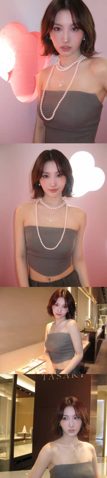 「顔変わった？」TWICE・モモ、艶々ボディで際立つ見事なボリューム…ぴっちりトップスに釘付け【PHOTO】