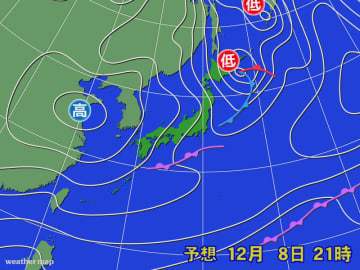 寒気が周期的に南下　今週末はより一層強い寒気が南下